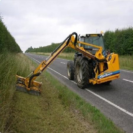 Hedge Cutting In Action